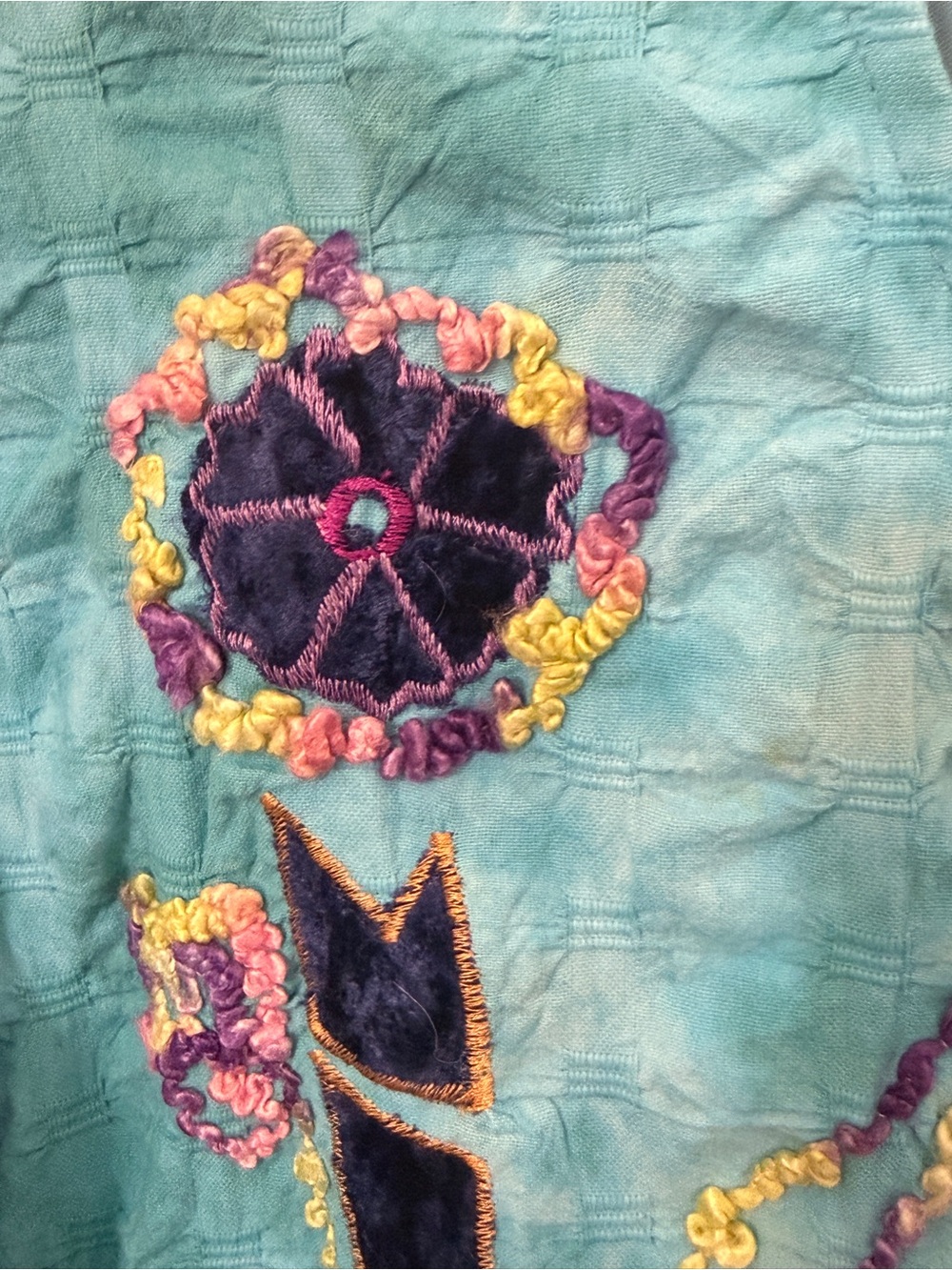 Mirasol Turquoise Embroidered Button-Front Jacket - Picture 3 of 5